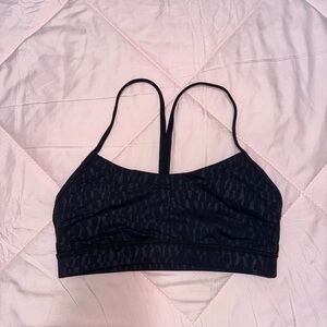Lululemon Athletica Black Patterned Sports Bra